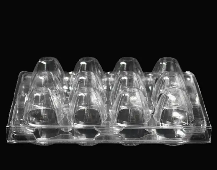 12 Holes Quail Egg Containers Plastic Egg Boxes D28mm/H39mm 1000pcs/lot SN314