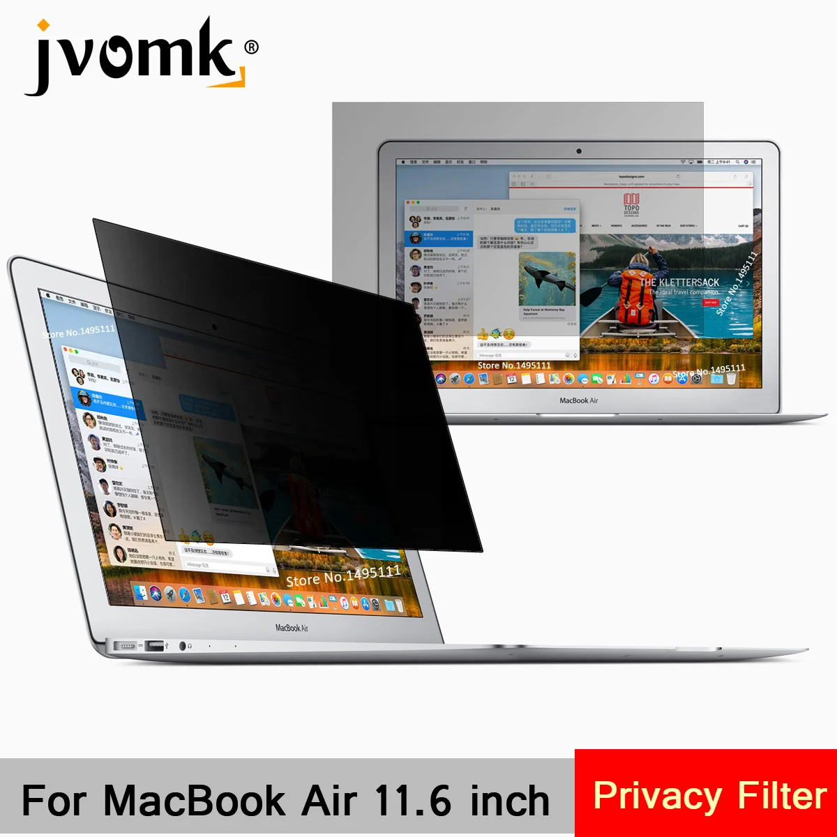 Для Apple MacBook Air 11,6 дюймов(256 мм* 144 мм) Фильтр конфиденциальности ноутбука с антибликовым покрытием Защитная пленка для экрана