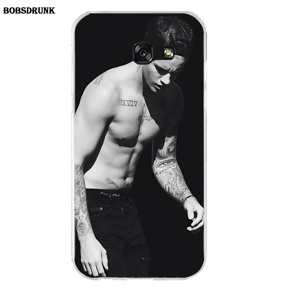 EJGROUP For Samsung Galaxy A3 A5 A7 J1 J2 J3 J5 J7 2015 2016 2017 Soft Cover Handsome Justin Bieber