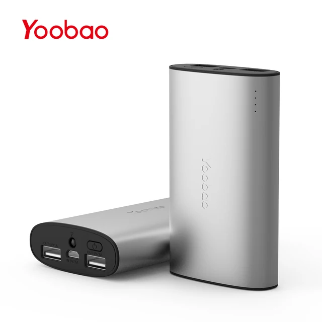 Yoobao маленькое портативное зарядное устройство для Xiaomi Mi 10000 мАч Pover банк портативный зарядное устройство Внешний батарея iPhone 8 7 6 5 4 SE X повербанк