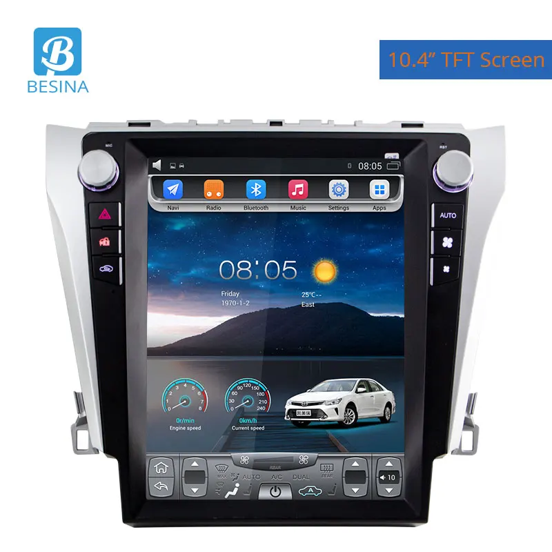 Besina 10.4 inch Android 6.0 Car Radio For Toyota Camry Multimedia Player GPS Navigation HIFI 2G+32G Stereo Auto Audio