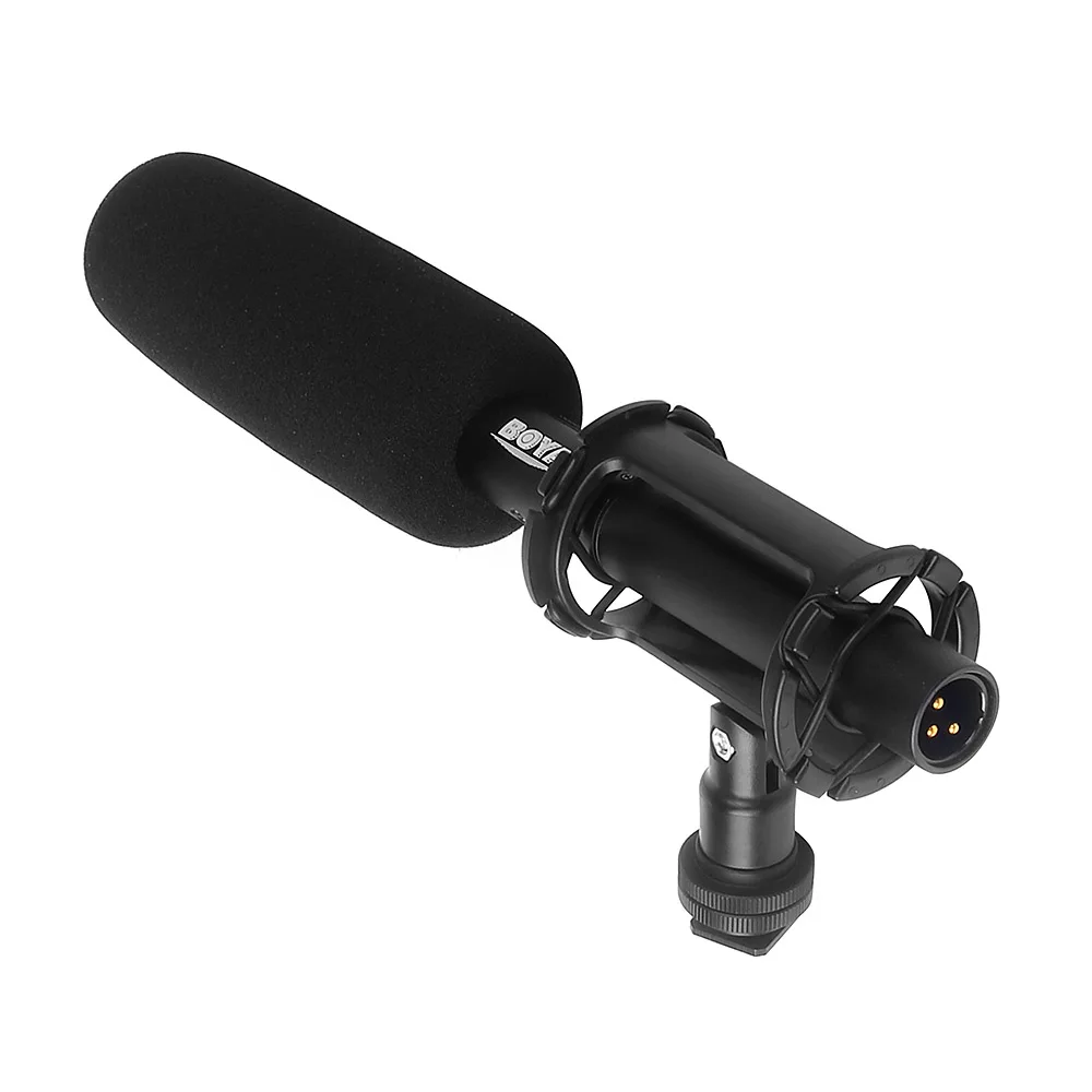 

BOYA BY-PVM1000 Professional DSLR Condenser Shotgun Microphone Video Interview Reporting for Canon Nikon Sony DSLR Cameras