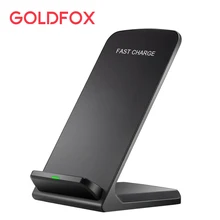 GOLDFOX 10 Вт Быстрая зарядка беспроводное зарядное устройство для samsung Galaxy Note 5 S6 Edge+ S7 S7 Edge телефон QI стандартное зарядное устройство для iphone 6
