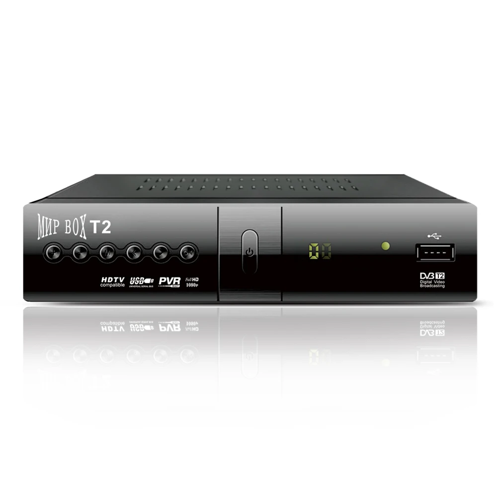 

DVB T2 TV Receiver H.264 1080P HD MNP Smart TV Box Media Player DVB-T2 GOODTV Set-top Box free Russia Channels Box Tv Television