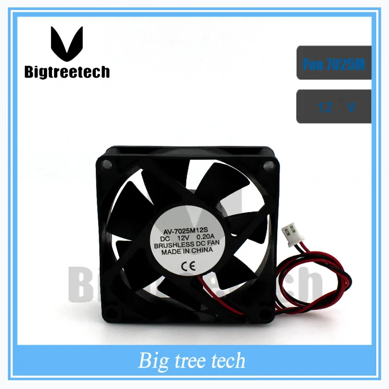 

For 3d printer part 70x70x25mm 7025 12V small dc brushless Fan 12v micro mini powerful air cooler 3D0034