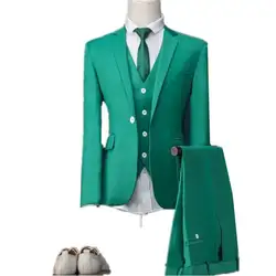 2017 последние пальто брюки дизайн зеленый мужской костюм свадебный стиль костюмы Slim Fit 3 шт. смокинг жениха на заказ Пром блейзер terno Masculino