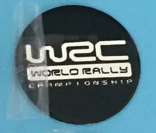 66 мм Колпаки Ступицы Колеса эмблема автомобильные чехлы колпачок ступицы 4 шт./компл. колеса пыленепроницаемые крышки с эмблемами для WRC логотип авто аксессуары - Цвет: 45mm black sticker