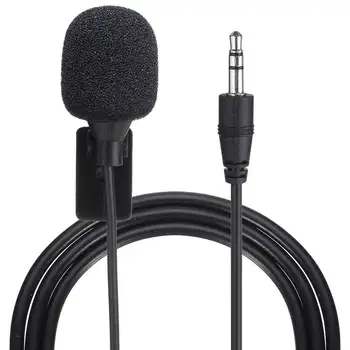 

3.5mm Clip On Microphone Car Radio Stereo bluetooth Enabled Audio External Mic For Car GPS DVD Player Radio Audio