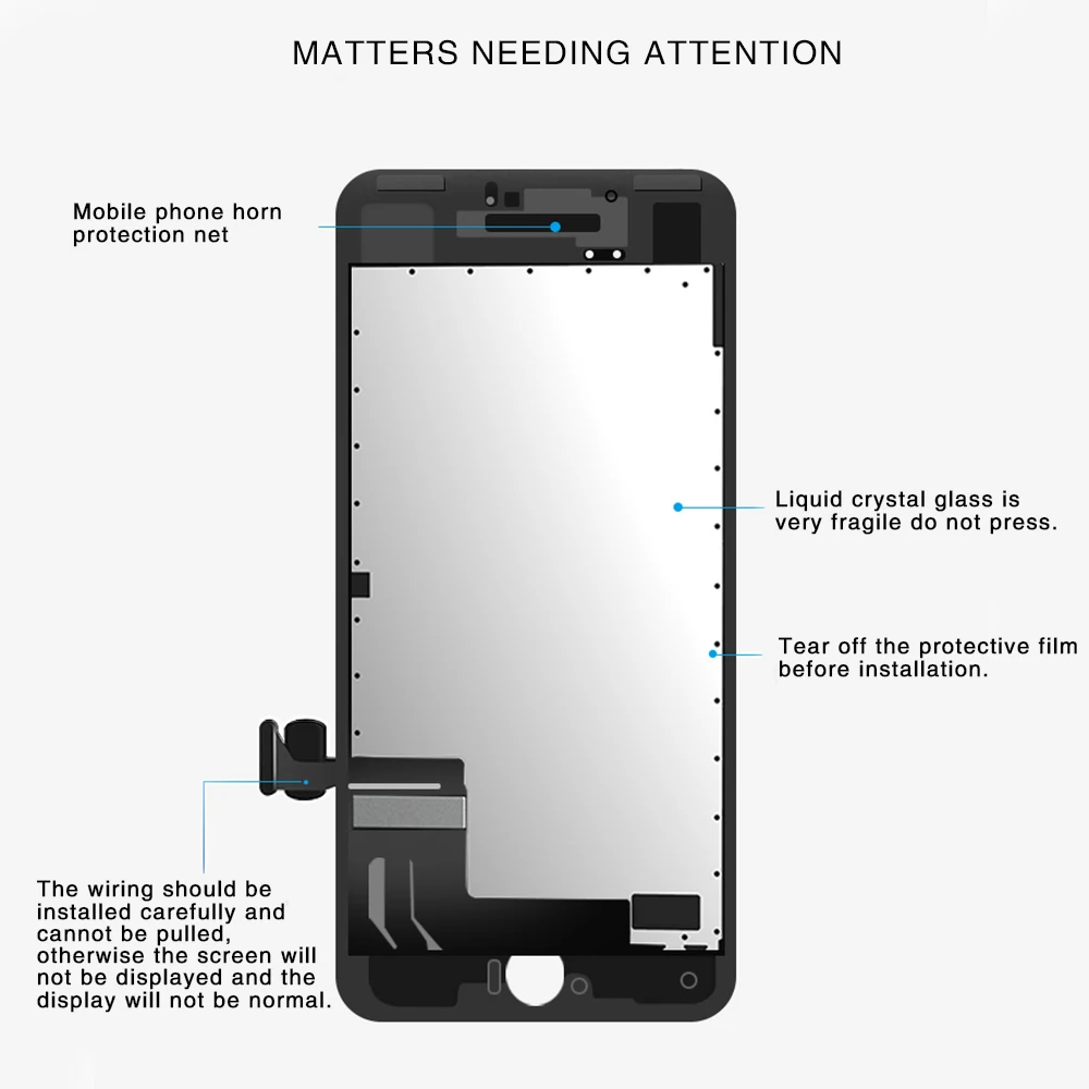 Класс AAA+++ для iPhone 6S Plus lcd с 3D Force Touch для iPhone 6S P экран дигитайзер сборка Дисплей без битых пикселей
