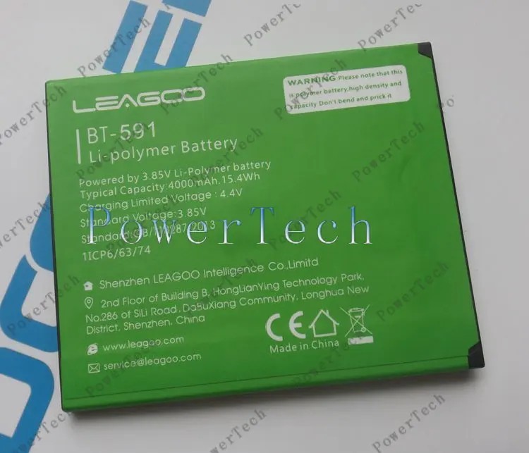 

New kiicaa power BT-591 Battery For 5.0inch leagoo kiicaa power Smart Phone
