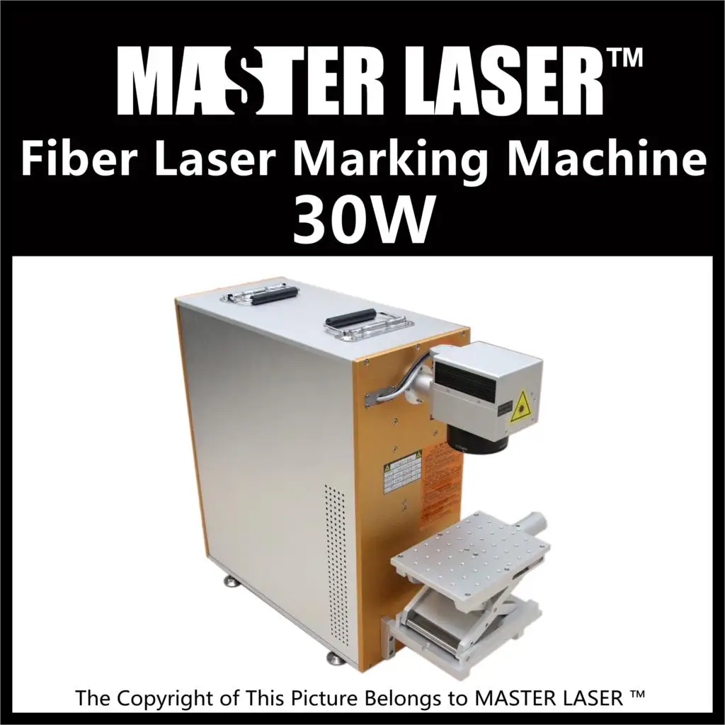 Lower Price  50W Fiber Portable  220V Input Raycus Laser with DELL DESKTOP Computer color laser engraving machine