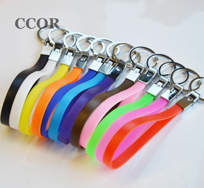 

Free Shipping, 10PCS Mixed Colour Shine PU leather Keychain With 30MM Dia. Key Ring&8mm WidthFit 8mmX22mm Length Slide Charms