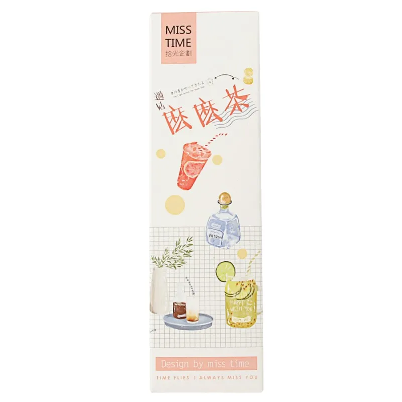 30 шт./кор. фруктовые Сокосодержащие напитки гетероморфная бумага Bookmarks кавайные канцелярские школьные принадлежности papelaria детские подарки