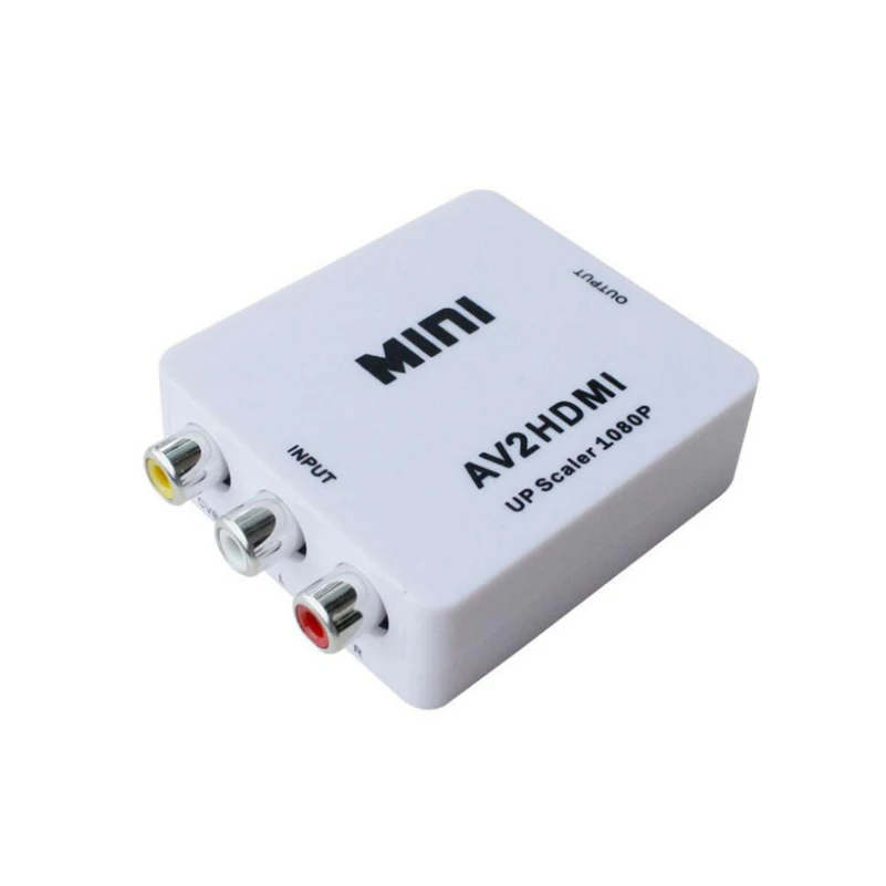 

mini AV to HDMI high-definition converter Adapter Converter Audio Video Cable CVBS AV Adapter Converter for HD TV with USB Cable