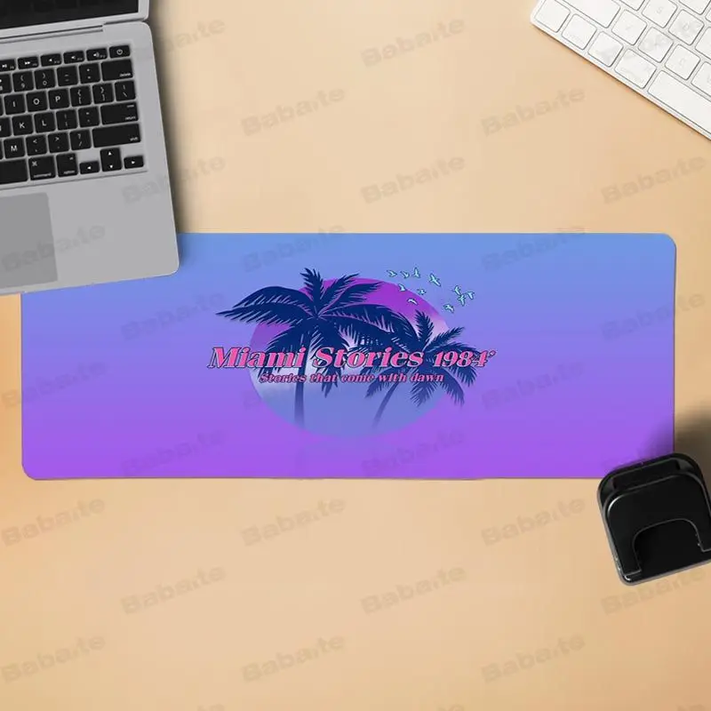 LockEdge 30x80cm Babaite vaporwave натуральный резиновый игровой коврик для мыши Настольный коврик скорость/Управление версия большой игровой коврик для мыши - Цвет: LockEdge 30x80cm