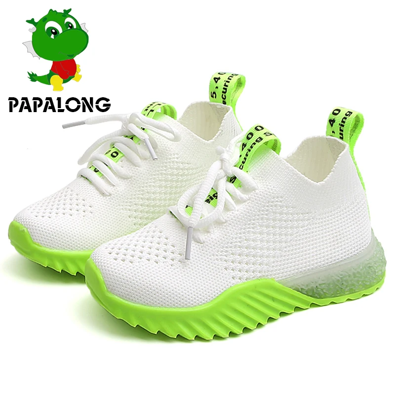 

Children's sports shoes casual children's shoes girls flying woven shoes fashion crystal shoes four seasons through shoes