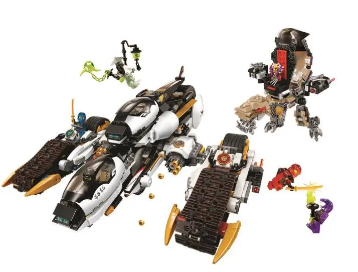 

Compatible Ninja 70595 Bela 10529 1135pcs Ninja Ultra Stealth Raider Figure building blocks toys for children