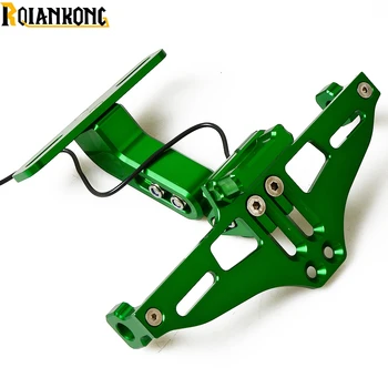 

Motorcycle Rear License Plate Mount Holder with LED Light For Kawasaki ER-5 er6n GPZ500S/EX500R NINJA ZX6R ZX7R ZR10R ZR750