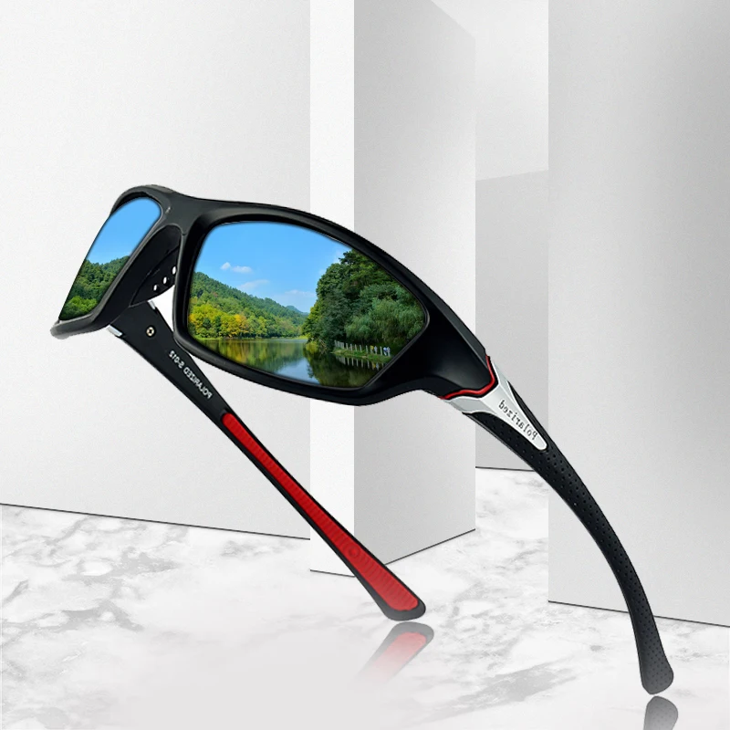 

2019 new fashion polarized men's sunglasses high-end classic retro brand design square ladies glasses UV400 driving goggles