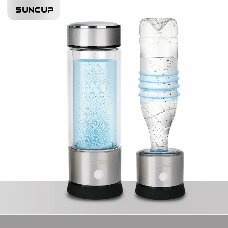 

Portable Hydrogen Generator Ionizer For Pure H2 Rich Hydrogen Water Bottle Electrolysis Hidrogen 350ML Drink Hydrogen Water