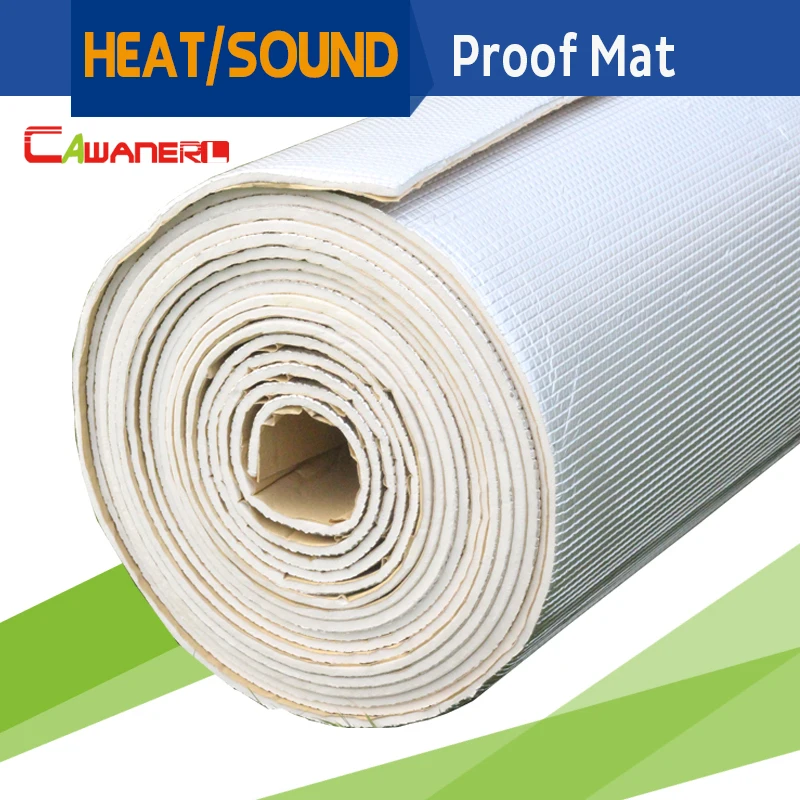 

Cawanerl 1 Roll 8sqm 320" X 40" Car Vehicle Thermal Heat Shield Cover Sound Proof Muffler Deadener Insulation Mat Noise Control