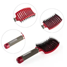 Hair Comb Scalp Massage Comb Hairbrush Bristle&Nylon Women Wet Curly Detangle for Salon Hairdressing Styling Tools Hair Brush Hair Comb Scalp Massage Comb Hairbrush Bristle&Nylon Women Wet Curly Detangle for Salon Hairdressing Styling Tools Hair Brush