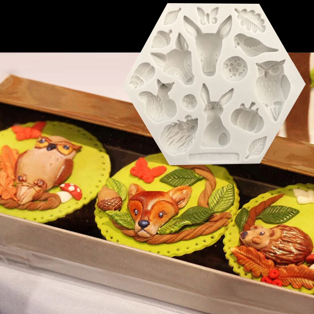 Buy Forest Animals Silicone Moulds Soap Mold Candle