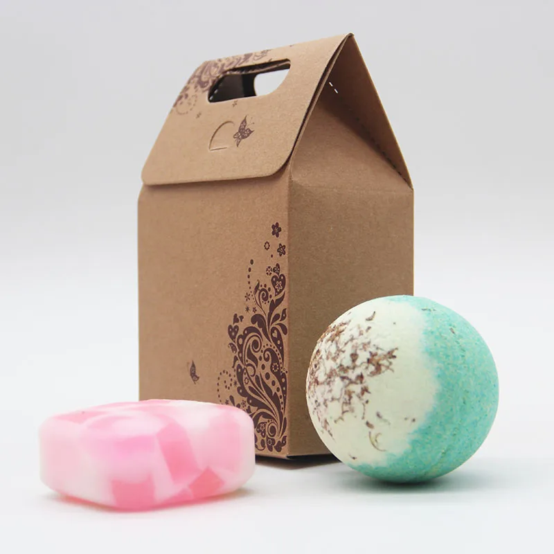 Tsing Bath bomb 120g Bubble Bath Handmade Soap 100g Peach Gift set Natural bath bombs Sweet 3