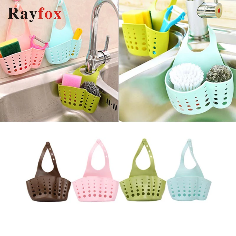 

Kitchen Accessories Double Pocket Rack Soap Sponge Drain Rack Strainer Draining Storage Basket Kitchen Tool Gadget.s Supplies B.
