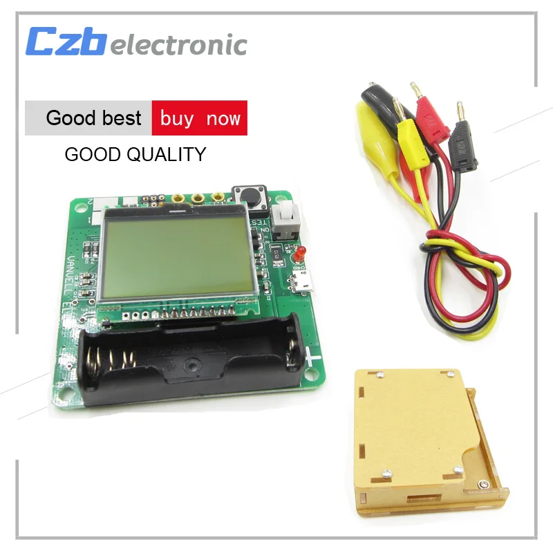 Newest Transistor Inductor-Capacitor ESR Meter MG328 Digital LCD Tester + Case 1 (1)