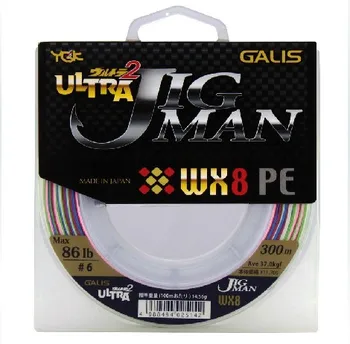 

Japanese made YGK PE Braid line 300m each spool Top ygk 8 pe line jigman wx8 300 meters 5 - 8 setline