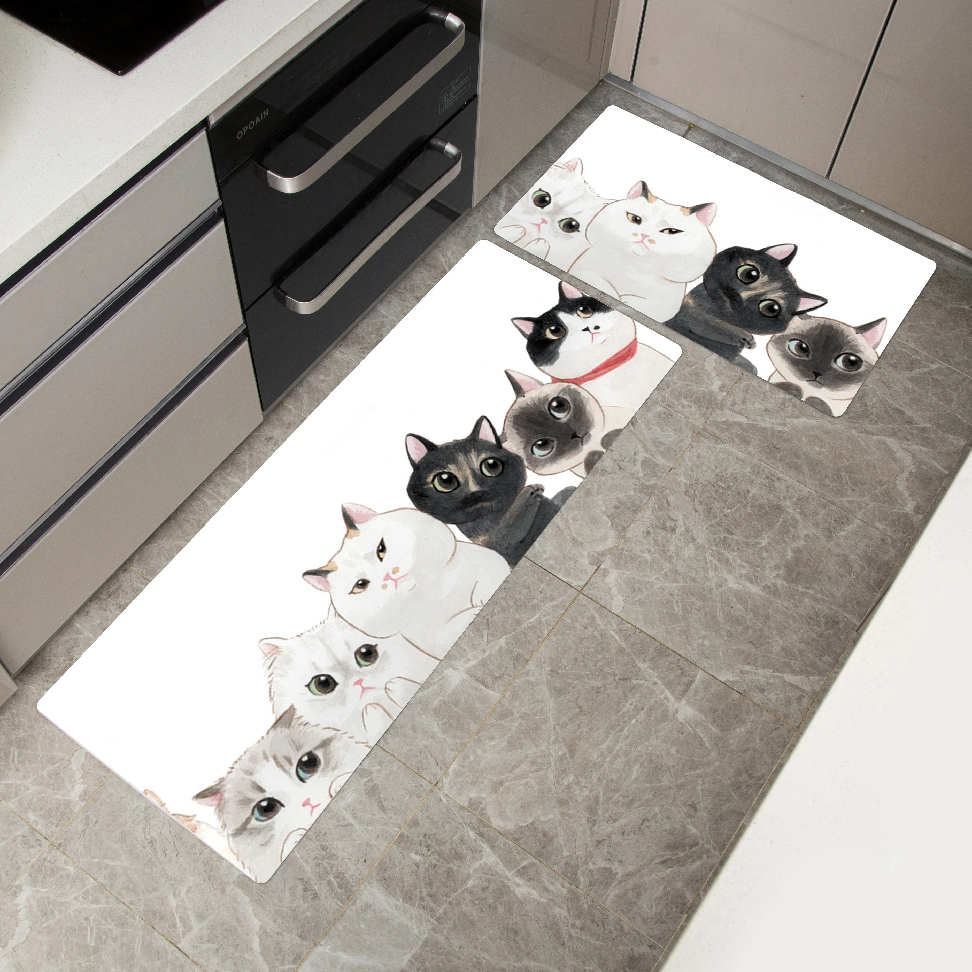 

Cartoon Cat Entrance Mats Non-slip Door Mat carpet Outdoor Welcome Pad Soft Rug Doormat Indoor Bathroom Kitchen Carpet Floor Mat