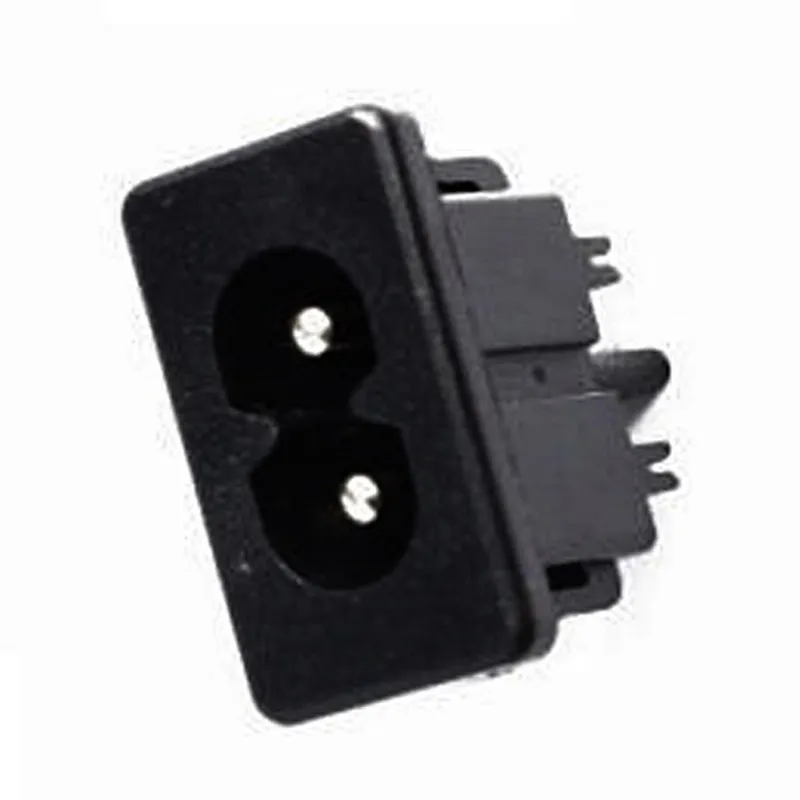 

5Pcs AC 250V 2.5A IEC320 C8 Male 2 Pins Power Inlet Socket Panel Embedded SA176 P40
