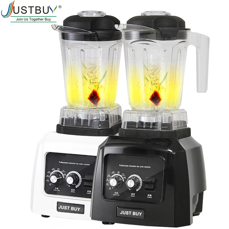

Commercial Milk Tea Ice Smoothie Grain Blender Food Processor With Timer