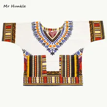 Mr Hunkle Children’s New Fashion Design Traditional African Clothing Print Dashiki For Kids