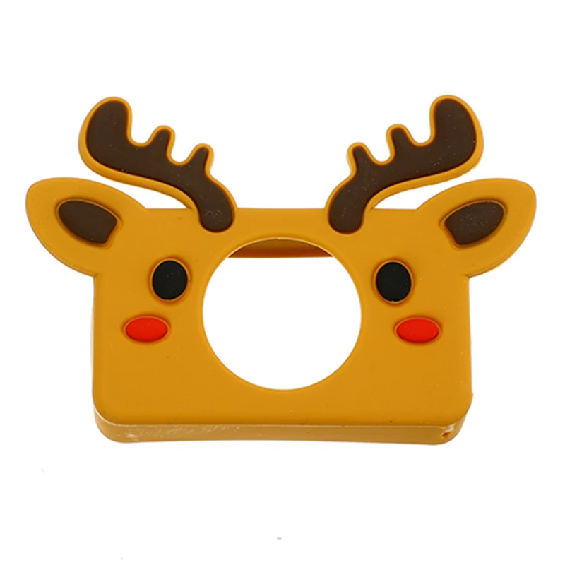 Милый защитный чехол для камеры детские игрушки для детей Мультяшные камеры компактный защитный противоударный корпус камеры s Чехол видео подарки - Цвет: giraffe