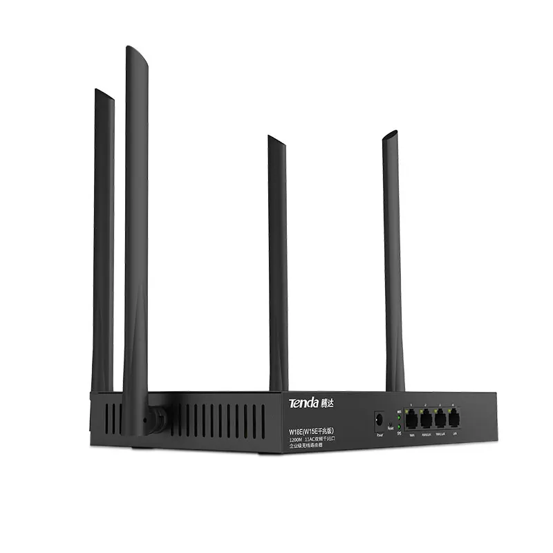 Tenda W18E V1.0 AC1200M Беспроводной Wi-Fi роутер с 2,4G/5,0G vpn-роутер Поддержка L2TP двухдиапазонный Wi-Fi ретранслятор, управление приложением