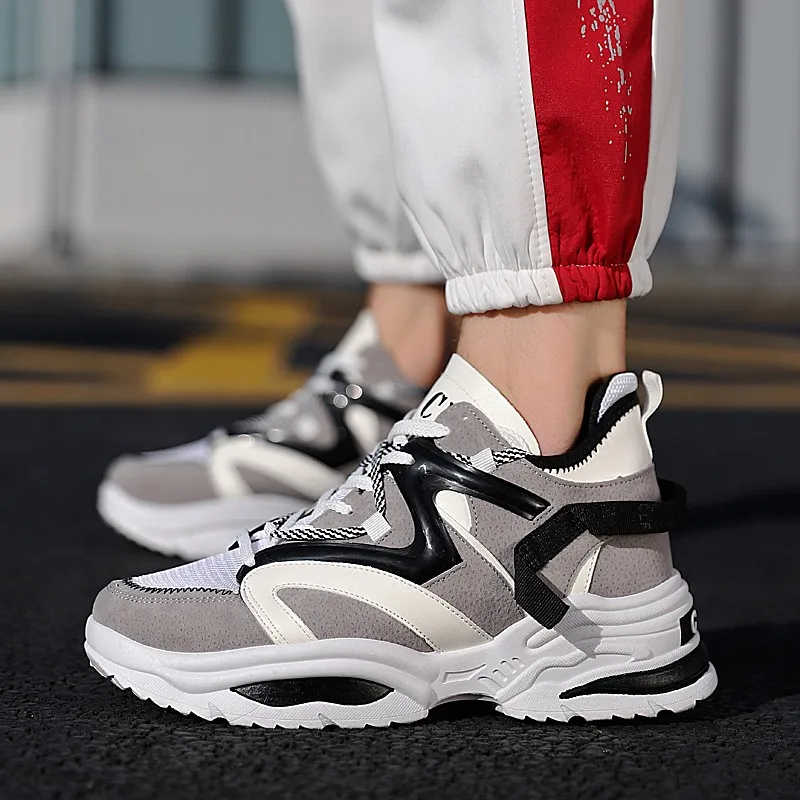 JUNSRM Men's Shoes Casual Shoes Fashion Sneakers Men Breathable Outdoor Couple Shoes Tenis Masculino Adulto Esportivo