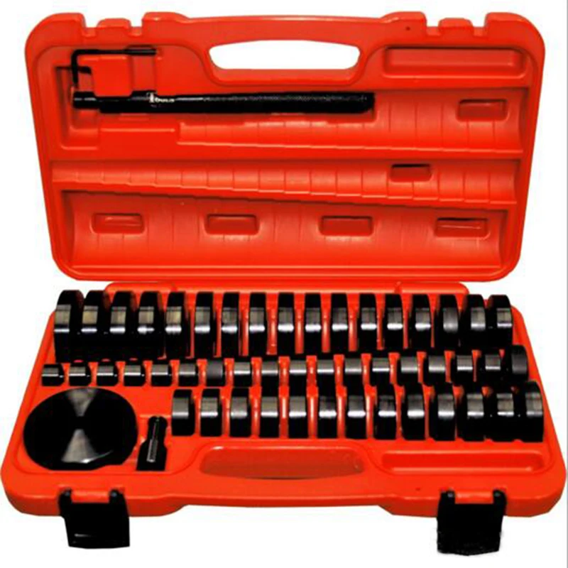 

52Pcs Front Wheel Drive Bearing Press Kit Removal Adapter Puller Pulley Tool Kit High Quality