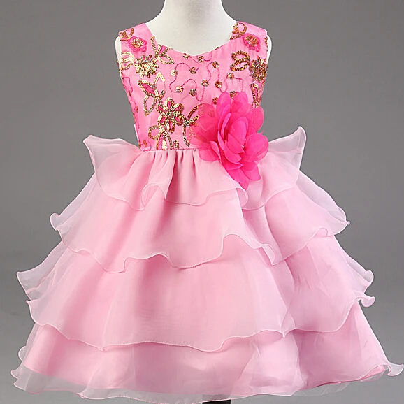 Children Dresses S Princess Party Evening Long Pink Dress Children Dresses S Princess Party Evening Long Pink Dress Beautiful Flower Baby