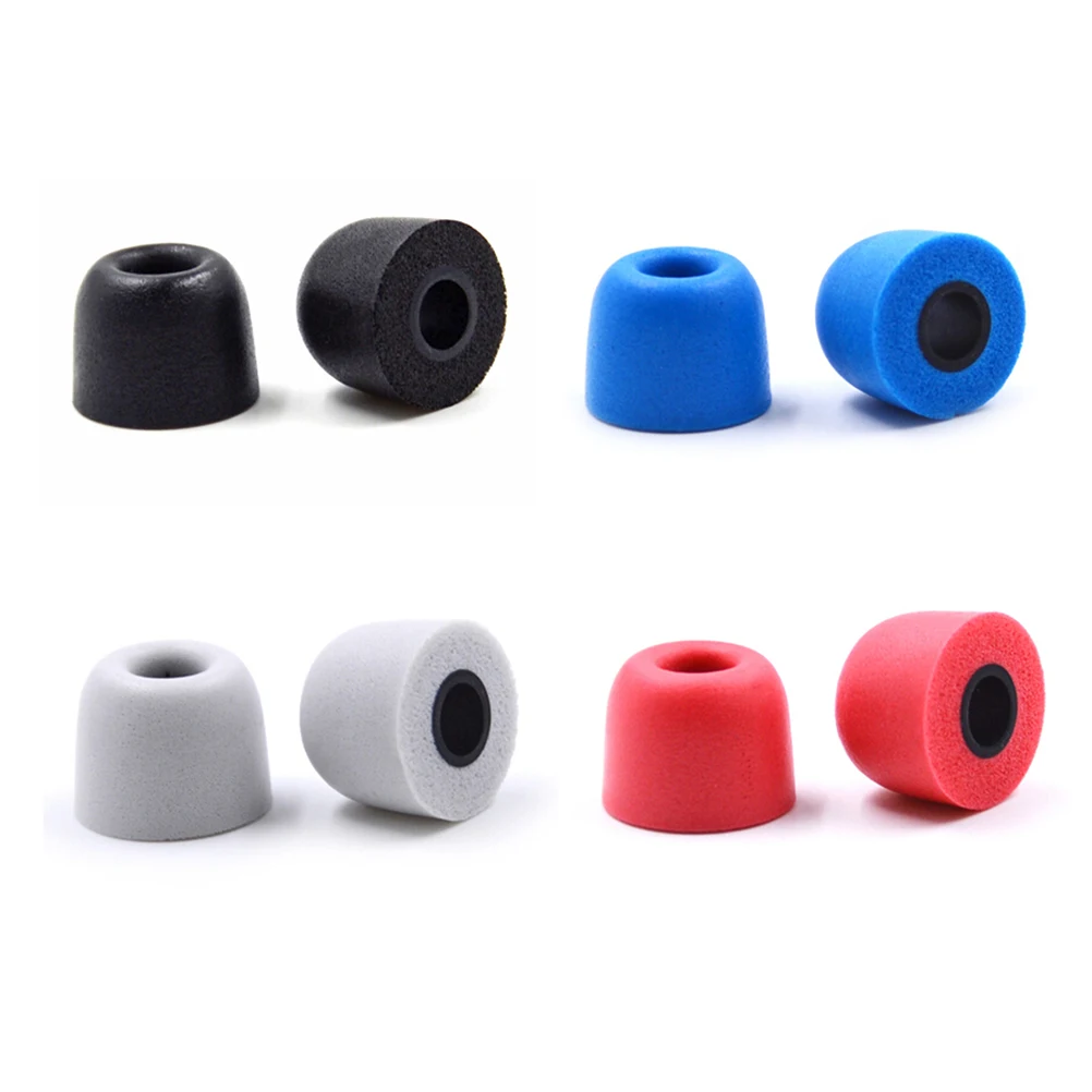 

2 pcs/lot Earphone tips Memory Foam QKZ Original 1 Pair foam tips T400 Ear Pads for all in ear earphone headset headphone