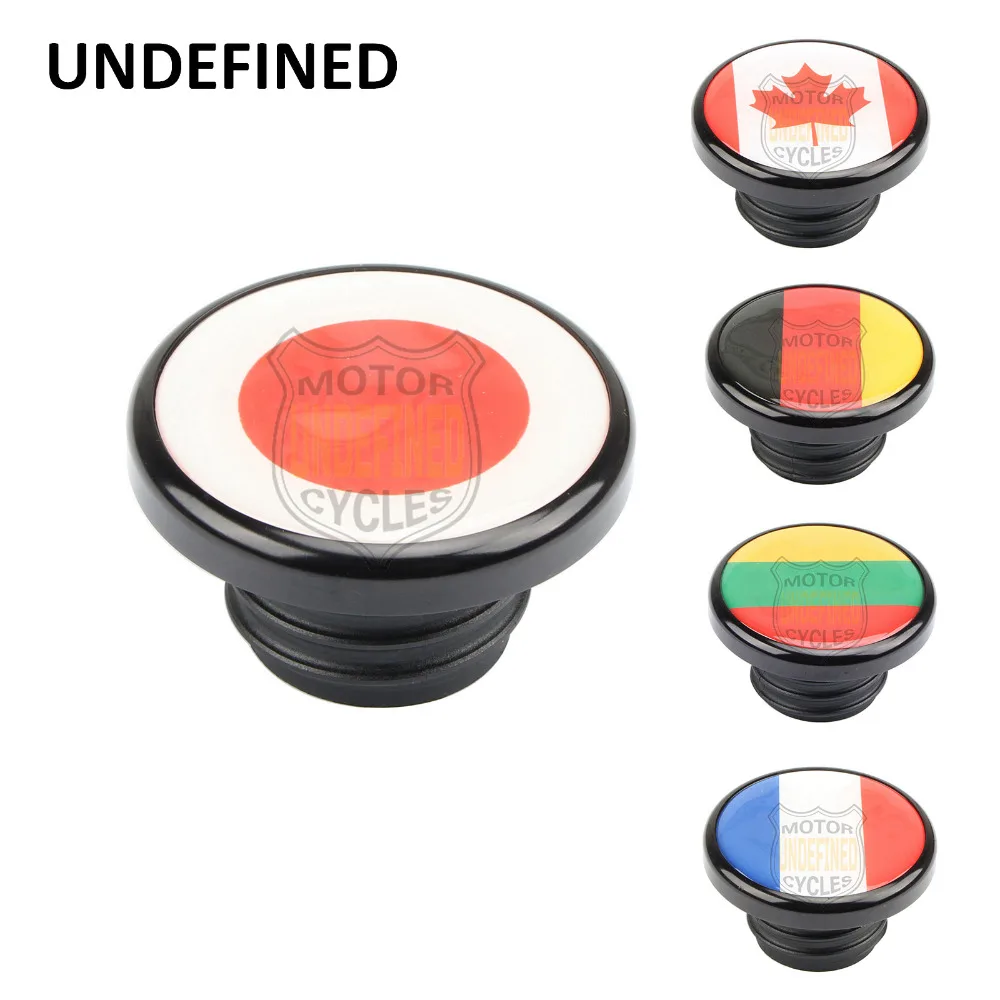 

New Fuel Tank Cap Cover Japan Canada Germany Flag Styling Custom Vented Gas Cap for Harley Touring Softial Dyna FXD XL 2000-2018