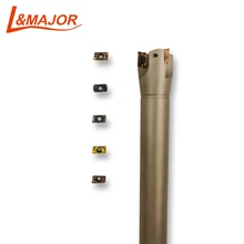 

L&MAJOR Variable-Bar Milling Cutter BAP Series Right Angle 90 Degree BAP400R for APMT1604 M4*10 T-15 Carbide Inserts Hobbing