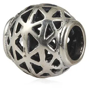 Новый DIY античный полый Талисманы Оригинал 100% подлинный 925 серебро Бусины