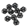 Multicolor 10pcs Twelve Sided Dice D6 D10 D12 Playing D&D RPG Party Acrylic Games Dices Funny Family Pub Club Game Accessories ► Photo 2/6