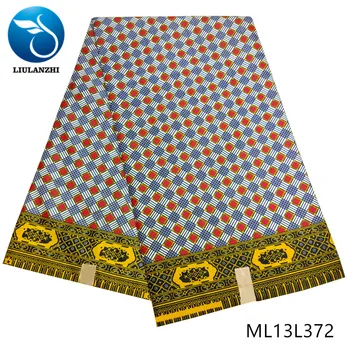 

LIULANZHI Polyester fabric prints 6 yards african cheaper wax ankara style design fabric wax polyester ML13L372