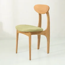 Modern Solid Wood Dining Chair Simple Table Dining Chair Combination White Oak Casual Cafe Restaurant Study Japanese Chair furniture restaurant combination adjustable fold modern simple dining table