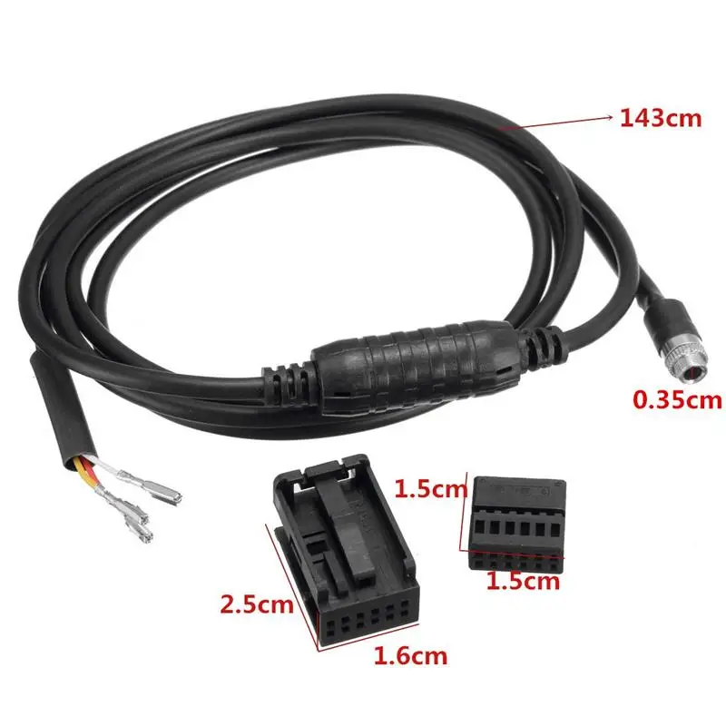3,5 мм 12PIN AUX вспомогательный провод черный Аудио Женский музыкальный кабель для BMW E60 E63 5 6 серии