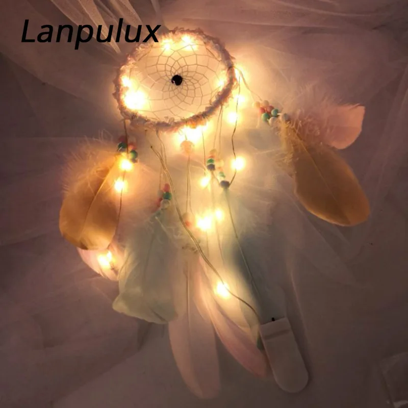 Lanpulux романтичный ночной Светильник Ловец снов настенный подвесной светильник с