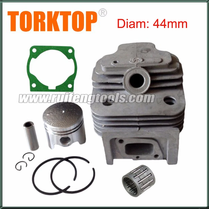 Bobotron 44MM 52CC Cilindro Assy 1E44F-5 44F-5 44-5 BG520 CG520 Kit de montaje de pist/ón de anillo clip de reconstrucci/ón Recortadora piezas